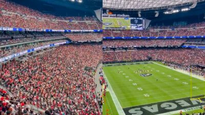49ers fans in stadium