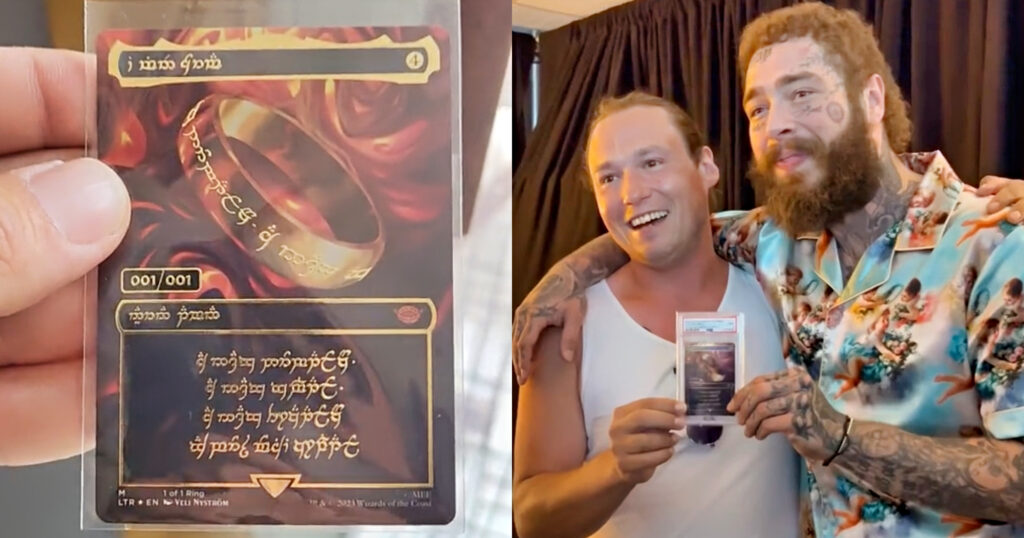 Post Malone and ‘Magic The Gathering’ One Ring Card