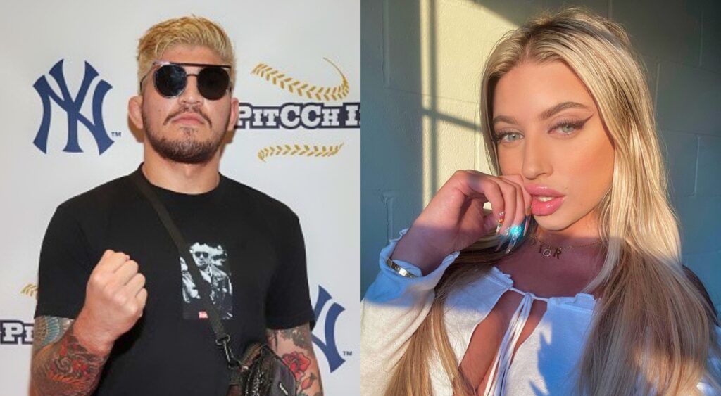 Split image of Dillon Danis and Ava Louise