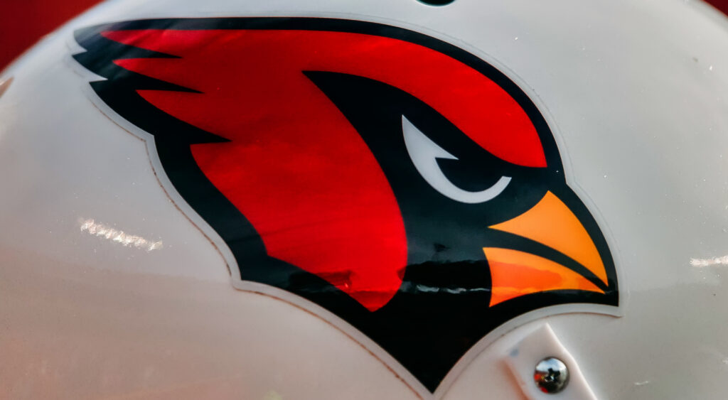 Arizona Cardinals logo on helmet