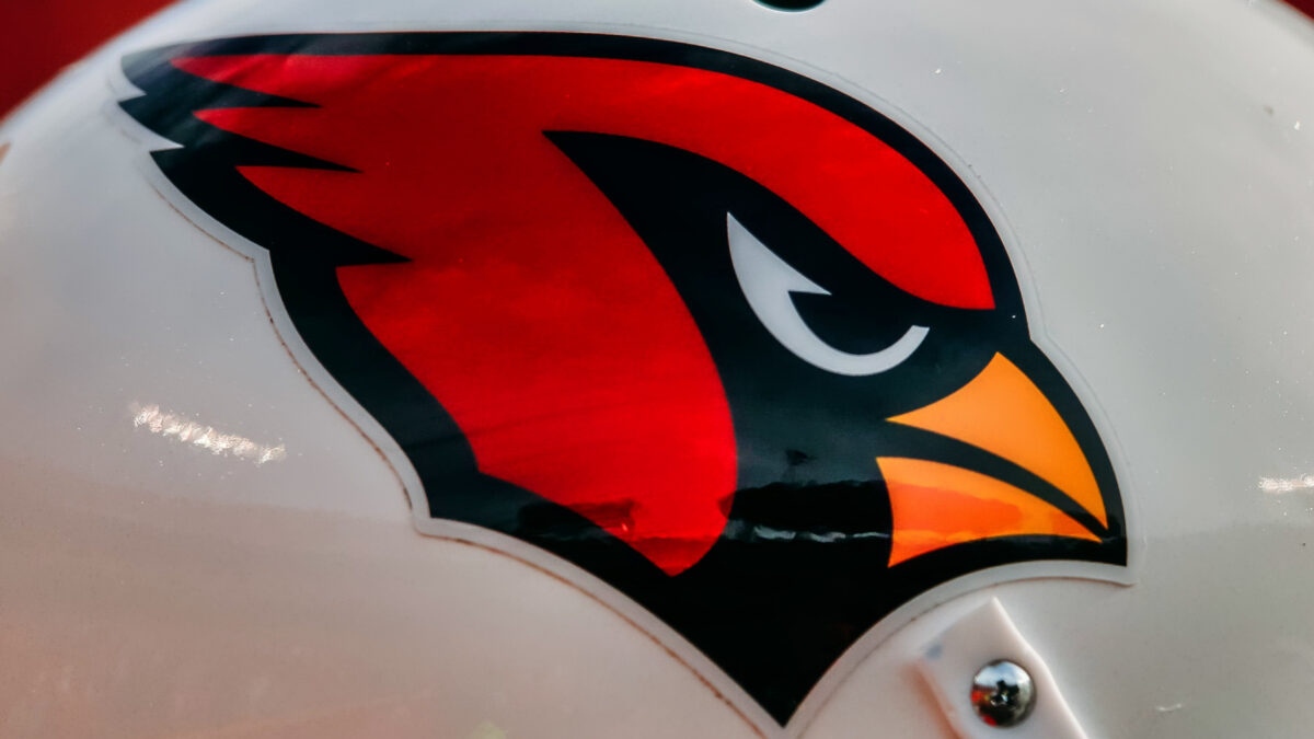 Arizona Cardinals logo on helmet