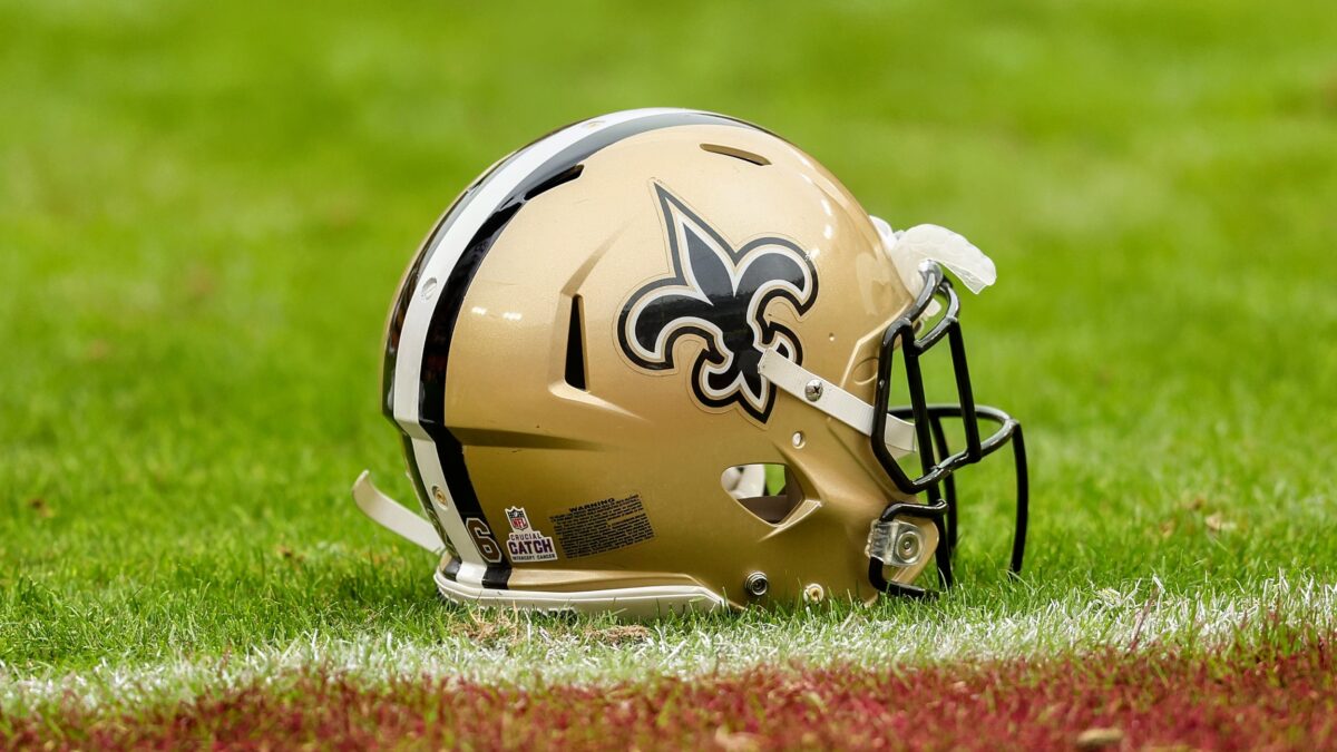 Saints helmet