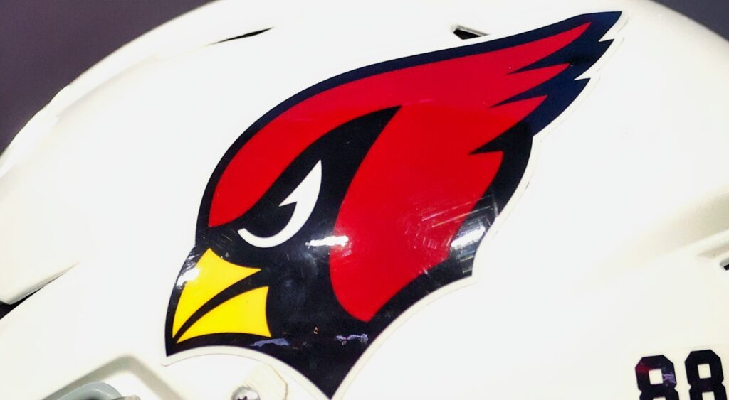 The Arizona Cardinals logo on a helmet
