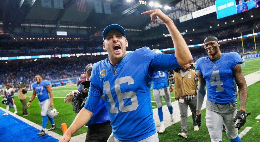 Jared Goff Lions at Ford Field.