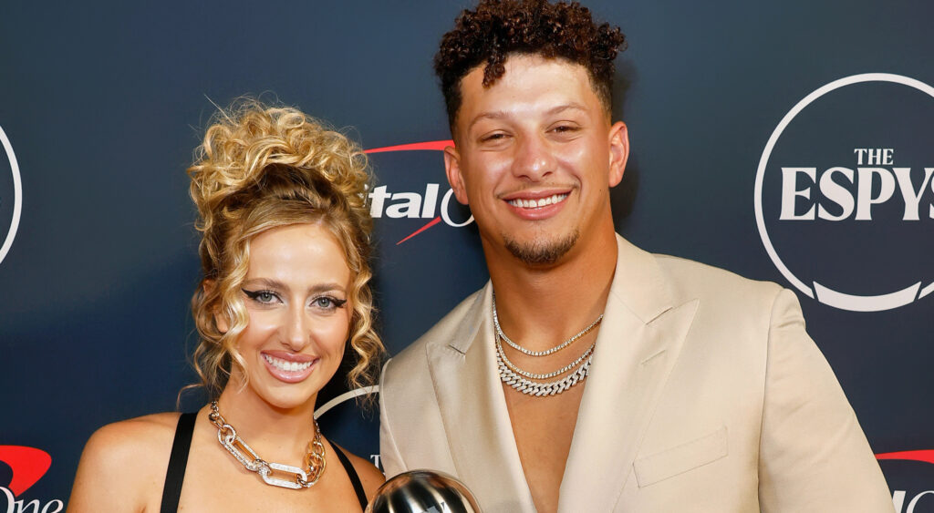 Brittany Mahomes and Patrick Mahomes,