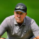 Phil Mickelson scowling