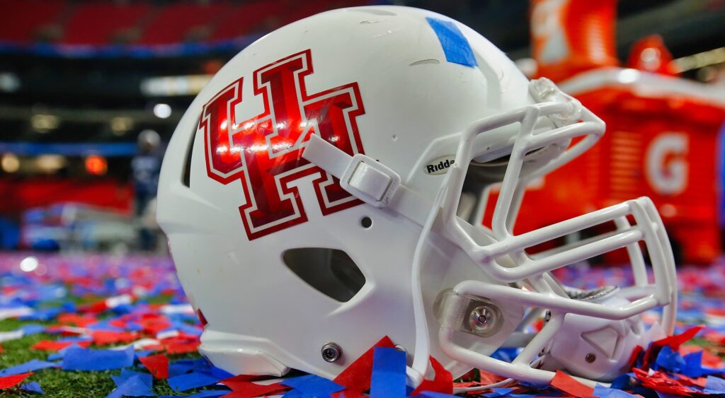 Houston Cougars helmet shown at Georgia Dome.