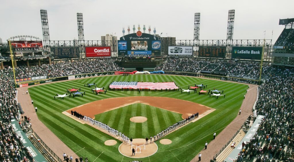 Packed stadium at Guaranteed Rates field in 2007
