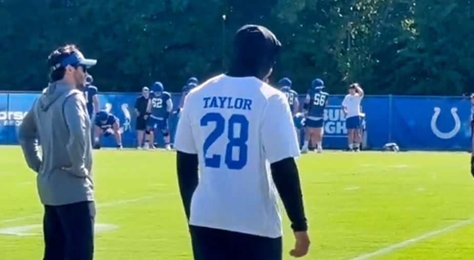 Jonathan Taylor in Colts practice