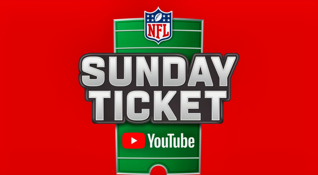 NFL Sunday Ticket on YouTube signage