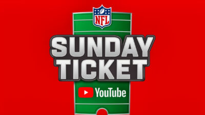 NFL Sunday Ticket on YouTube signage