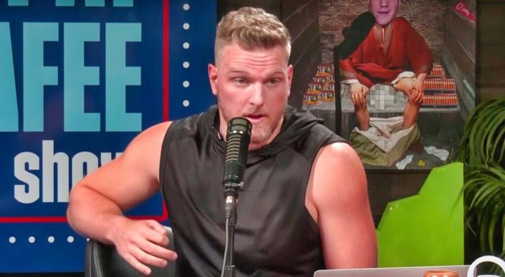 Pat McAfee speaks on his show.