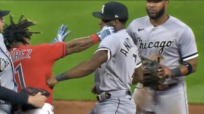 tim anderson getting hit by punch