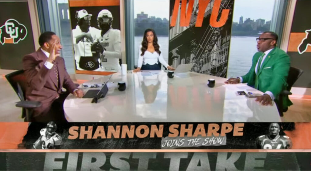 Stephen A. Smith and Shannon Sharpe on First Take