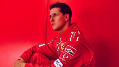 Michael Schumacher in driving suit