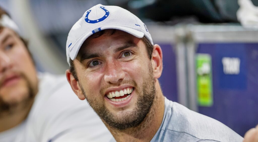 Andrew Luck smiling