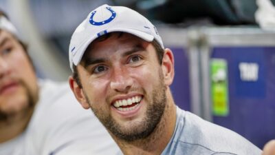 Andrew Luck smiling