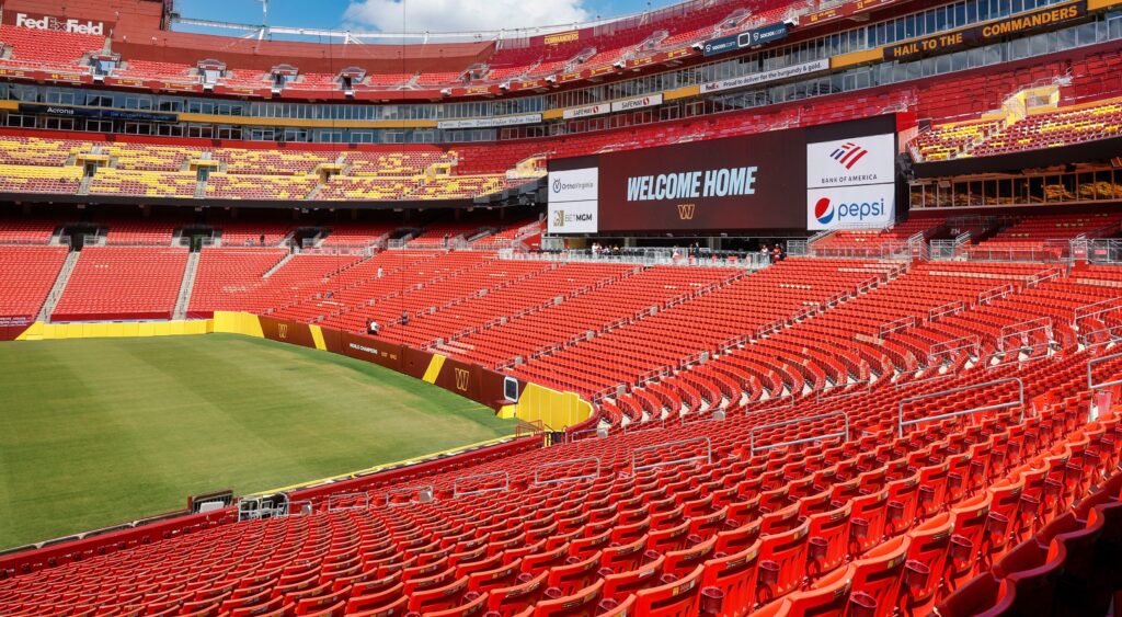 View of FedExField.
