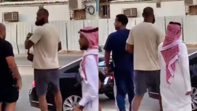 Photos of LeBron James in Saudi Arabia
