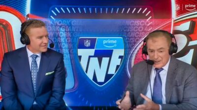 Al Michaels and coworker on TNF