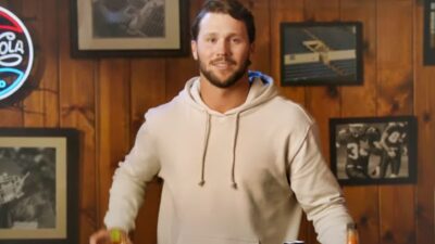 Josh Allen in new commercial in hoodie