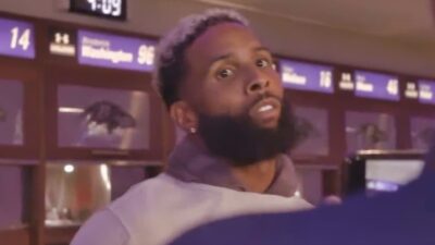 Odell speaking to reporters