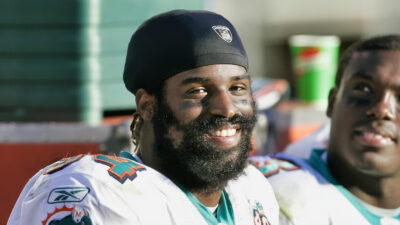 Ricky Williams smiling