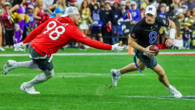 Maxx Crosby chasing Kirk Cousins at Pro Bowl