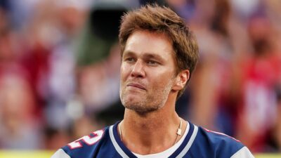Tom Brady in Patriots jersey