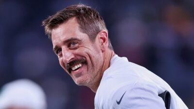 aARON rODgers smiling