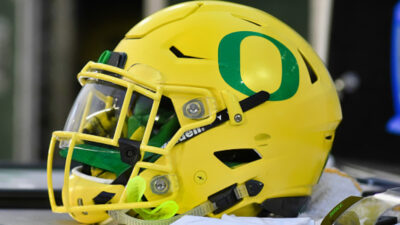 Oregon Ducks helmet