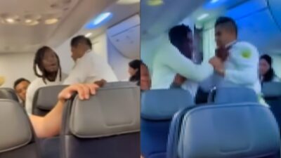 Sergio brown fighting cop on plane