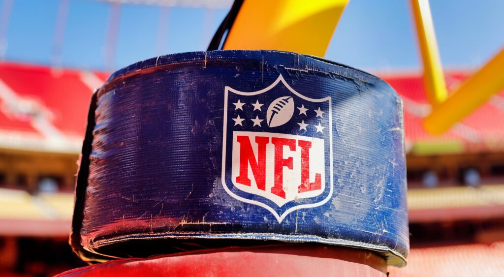 NFL logo on goalpost
