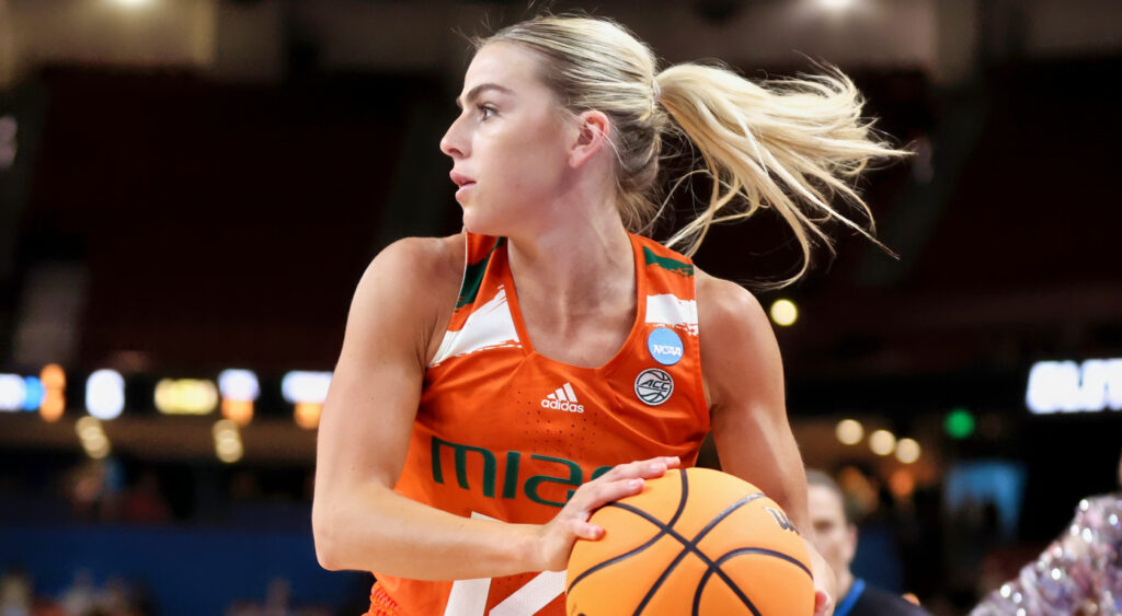 Haley Cavinder holding a basketball