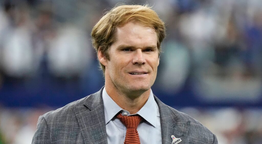 Greg Olsen with confused look on his face