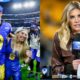 Photo of Matthew Stafford holding Kelly Stafford and photo of Charissa Thompson holding a mic