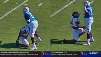 Photos of altercation between Ole Miss and Texas A&M player
