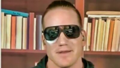 AJ Hawk in sunglasses