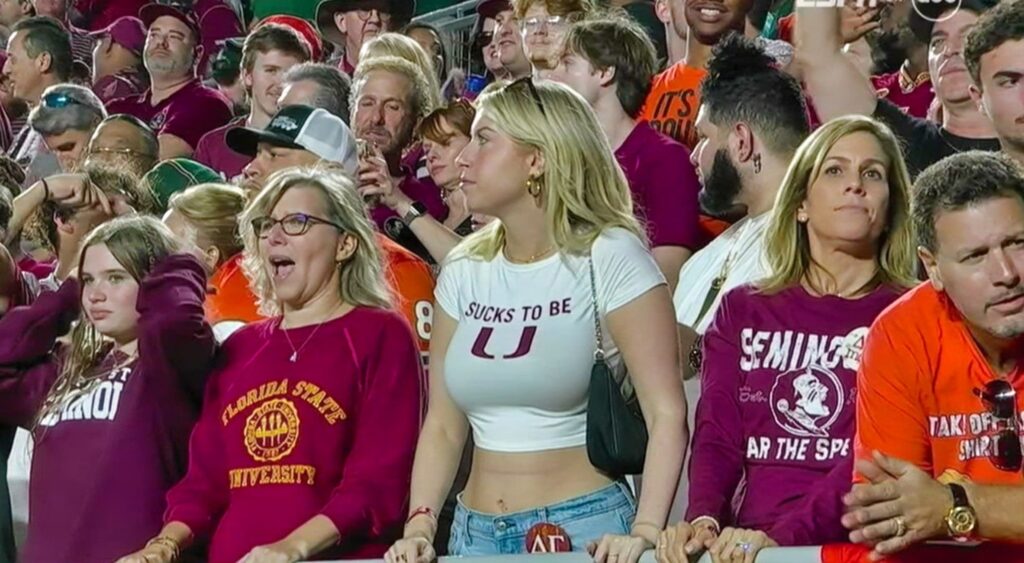 Florida State fans in stands