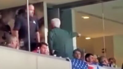 George Norcross in suite yelling at security