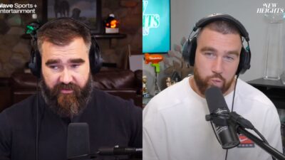 Jason and Travis Kelce on podcast