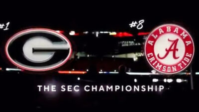 CBS SEC Championship Game graphic