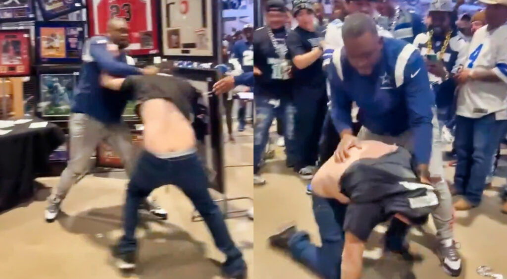 Photos of fans fighting at Cowboys-Eagles game
