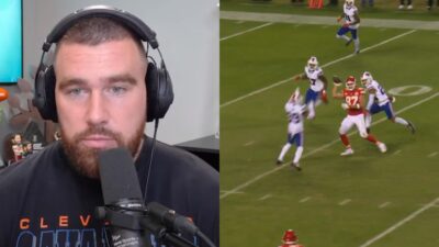 Travis Kelce on podcast. Chiefs and Bills players