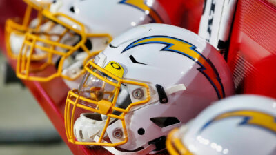 Chargers helmets
