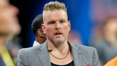 Pat McAfee wearing a suit