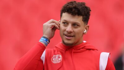 Patrick Mahomes in Chiefs gear