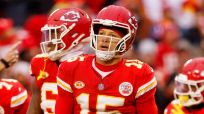 Patrick Mahomes in Chiefs gear