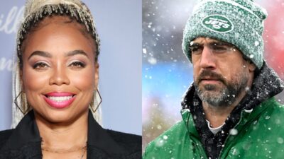 Jemele Hill smiling. aaron rodgers in the snow