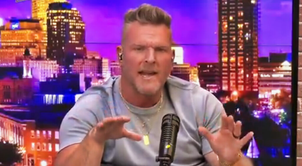 Pat McAfee speaking on his show